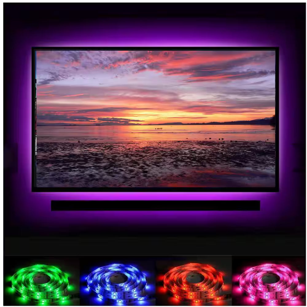 15 Ft. Plug-In Smart Remote Controlled Integrated LED Color Changing Strip Light (1-Strip)