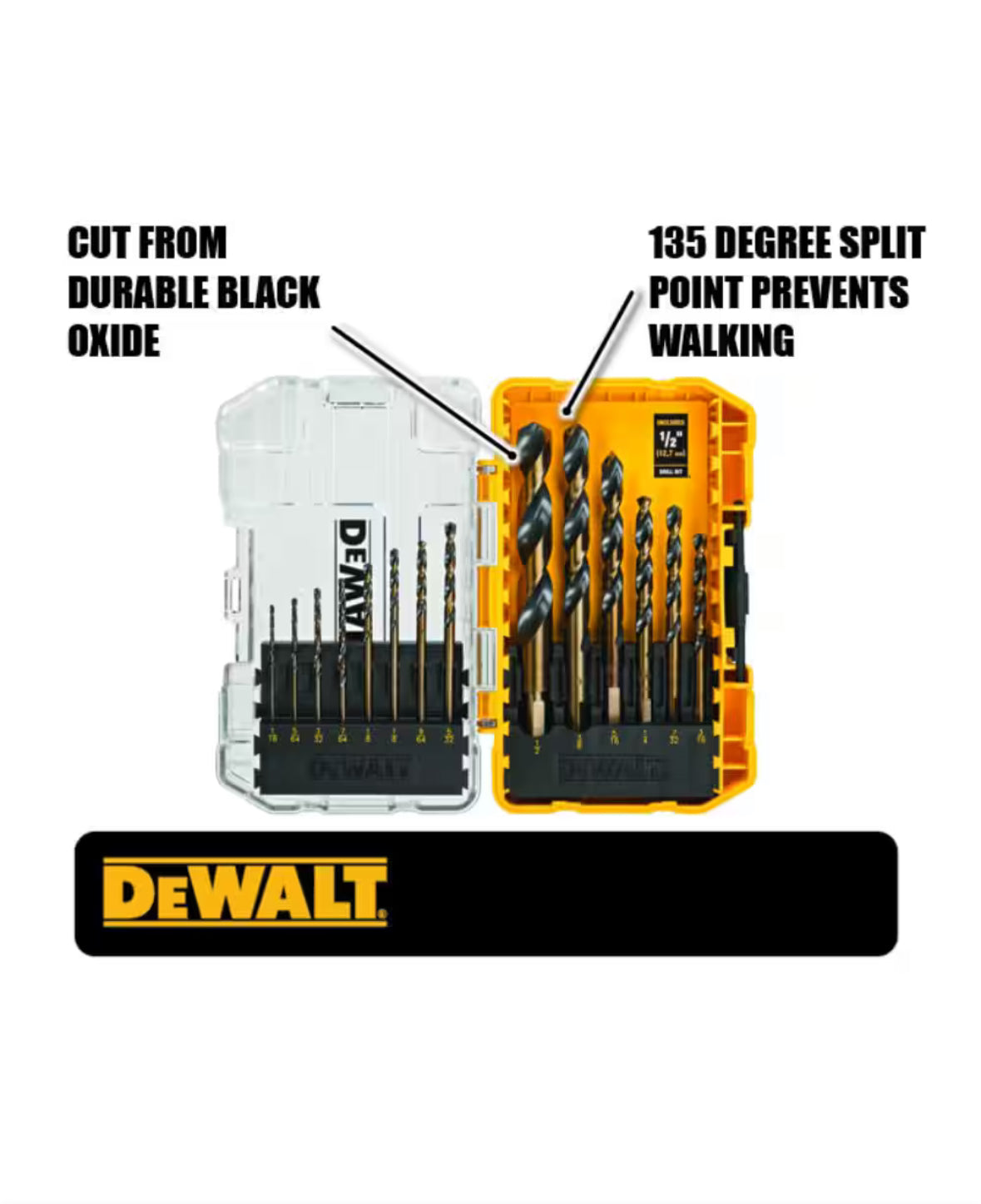 DeWalt Black&Gold Drill Bit Set 14 Pieces - Best Value!