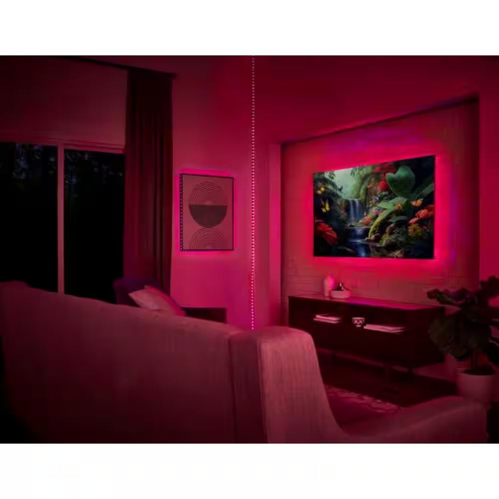 16.4 Ft. RGB Color Changing Dimmable USB Powered LED Strip Light with Remote Control
