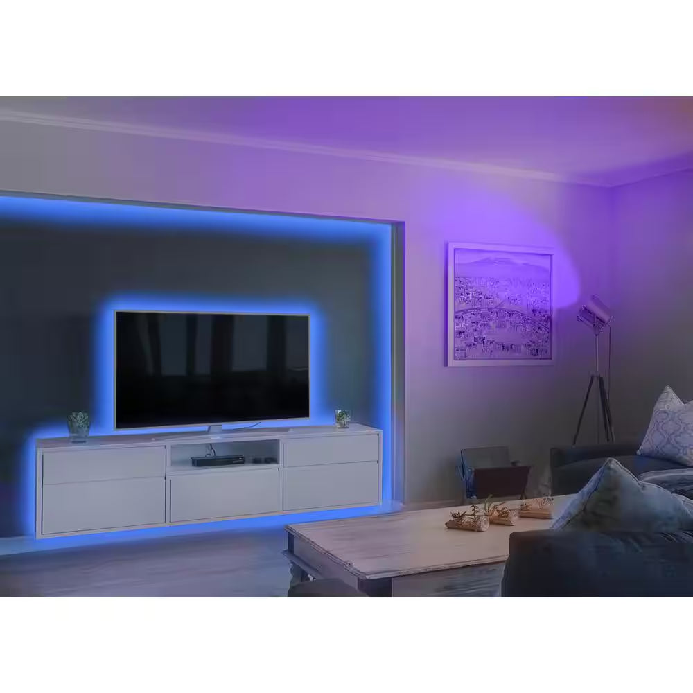 15 Ft. Plug-In Smart Remote Controlled Integrated LED Color Changing Strip Light (1-Strip)